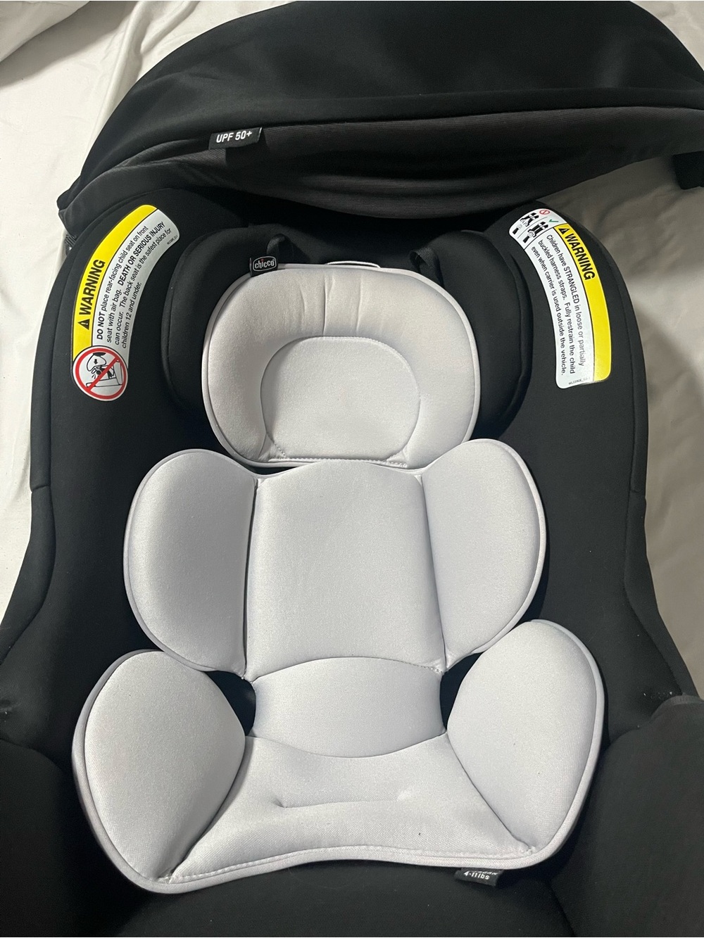 Chicco Keyfit 35 Clear Tex Carseat cover replacement ONLY - Gray and Black